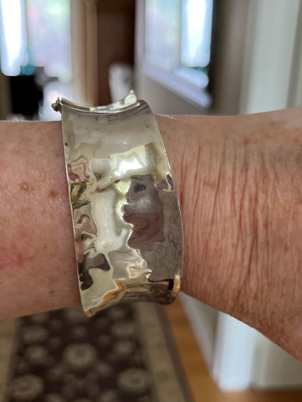 Silpada Sterling Silver Hammered Stacker Bracelet - Authentic